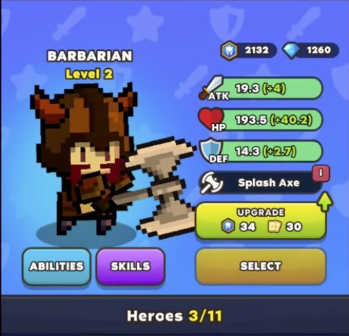Cup Heroes Barbarian Build