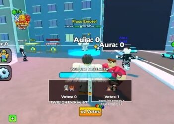 Available dance emotes displayed while a player prepares for battle
