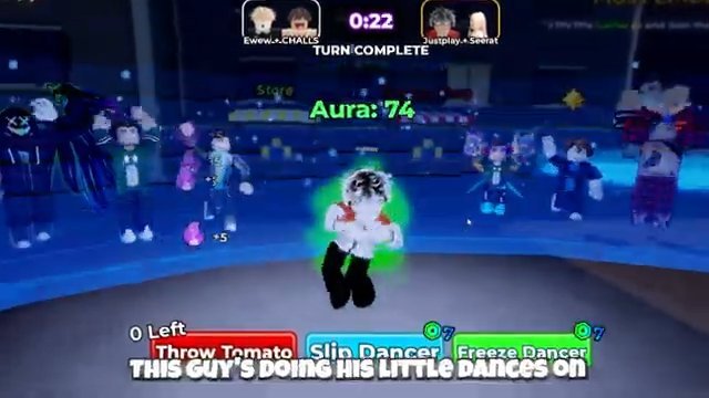 Post battle aura balance showing a reward despite losing the round