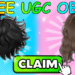 Obby For Free UGC Items codes